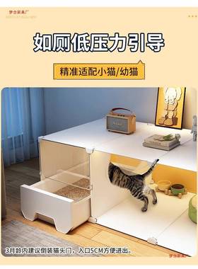 不占地方猫猫笼子家用室内小户型一别墅室一厅卫CBK猫窝一猫厕所