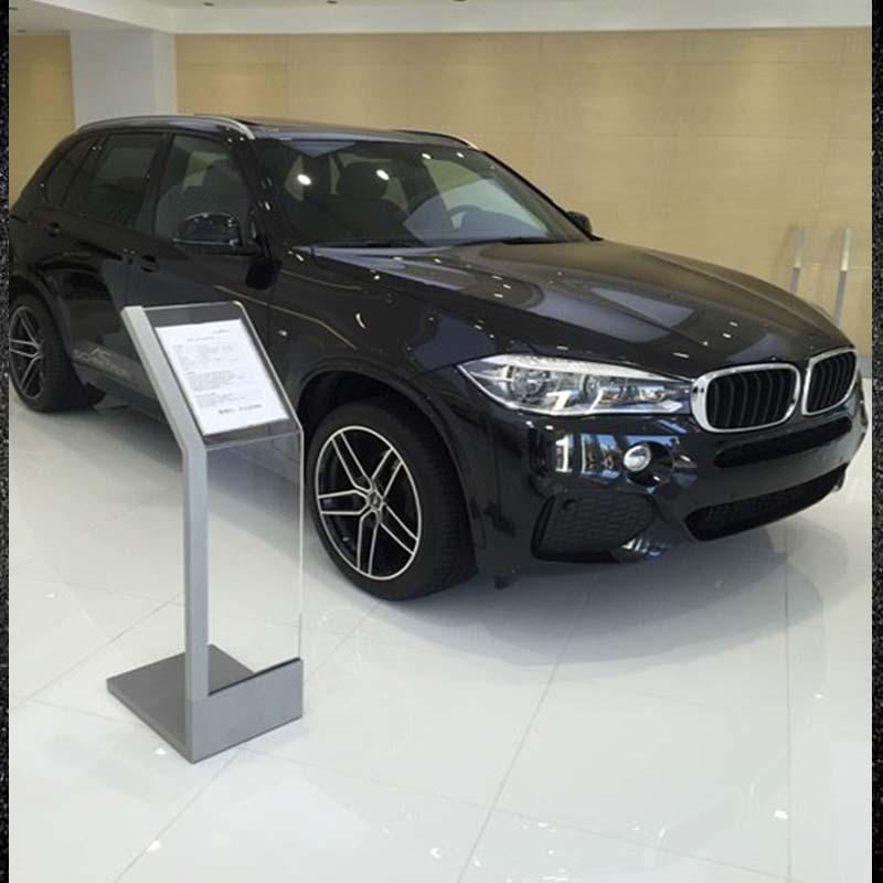 S店4车参数牌A4资资料展示架汽立式落地亚克Q002力料展架广告牌引