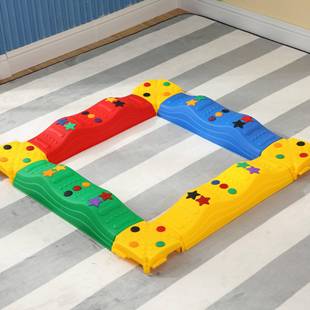 儿童脚踩平触觉家板早教用户外玩具幼独儿园木桥68感衡统训练器材