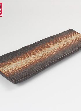 11/1/1PGN4瓷意8寸超大长方条沙拉刺身鱼肉牛排创特色陶平板盘