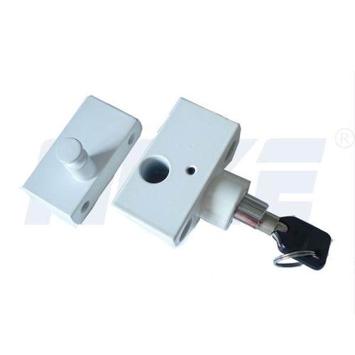 MAE科美管状5按压锁玻璃门窗K锁推MK512拉门锁自动门锁MK12