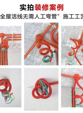 p分v普通波纹c波4纹内管连接器线管外连接头天花3分线司令盒连接