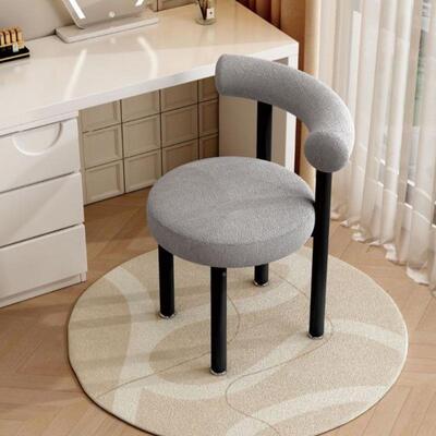 妆化妆凳家用TMG女生室轻奢梳台凳子网红卧舒适美甲背椅子梳靠妆