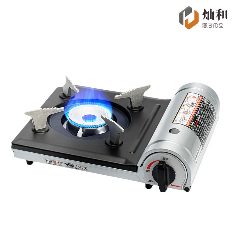岩谷2022新品中型卡式炉便携轻薄炉2.8kw大火力家用野营烧烤ZX-1