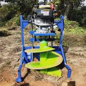 四冲程工麦太保业9P马力隆鑫224动级力地钻挖坑钻立机电线杆地打