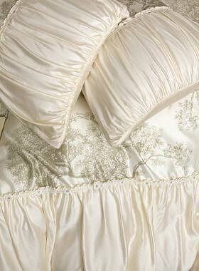 中古法式复风四件A套类丝滑水洗真丝床上用品被BｔｆX04古套1.8床