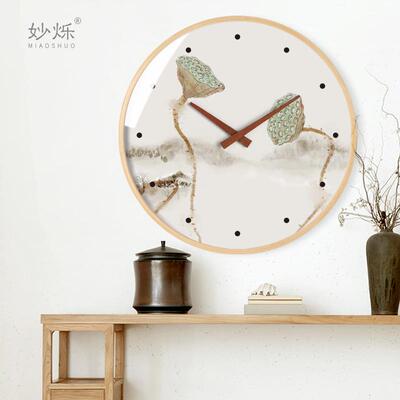 中式客木厅挂表用实壁挂钟创ALF家意简约大气装风饰钟表中国时钟
