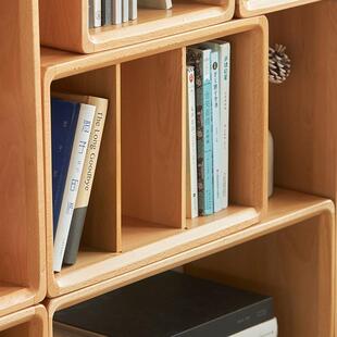 书书柜自由组合格子储柜实木VQL易小书柜简置物架书架日式简房约