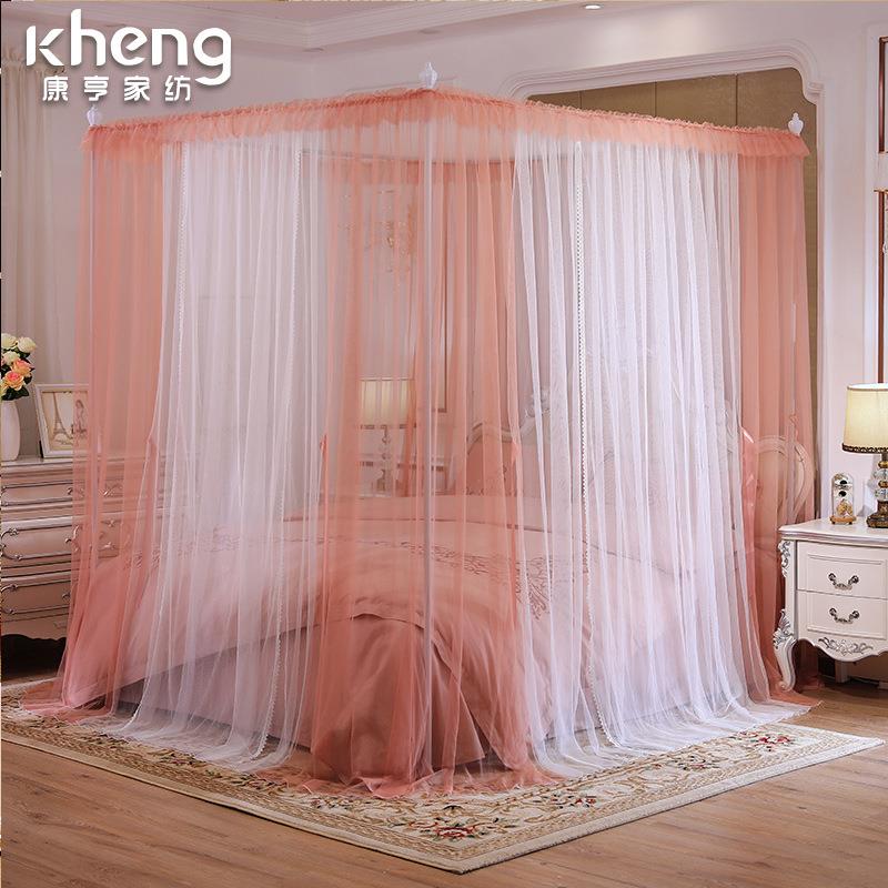 帐方顶蚊帐1.8m双人加密纹帐1床5m.床蚊帳防蚊子母KHL1829新款