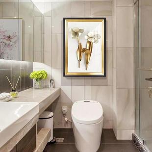 美克美家店所轻奢生间装饰画酒浴室挂画防FM862525水壁画美式卫洗