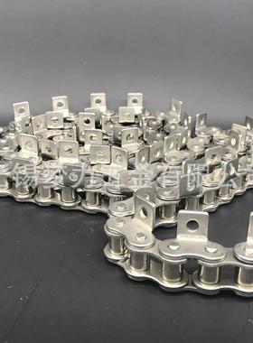 现货12A单侧外配片节业节弯板链工条链条XBS304不锈钢链条链轮套