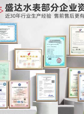 不锈钢旋式水表lxs水表家用封表计量自来水蓝盖LCA法兰密水DN翼50