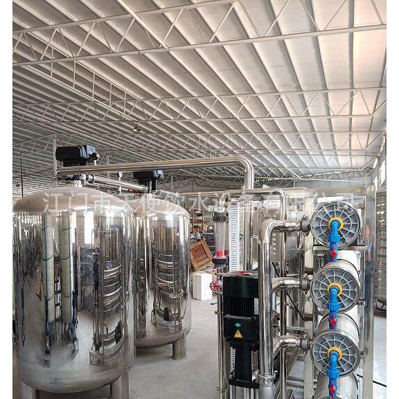 ro反渗透水处理设备8吨饮用纯净水机储运水箱不锈钢过滤净水器
