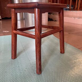 红木家具方凳书桌凳刺猬紫檀木高凳子花梨木榫卯工艺包邮实木生漆