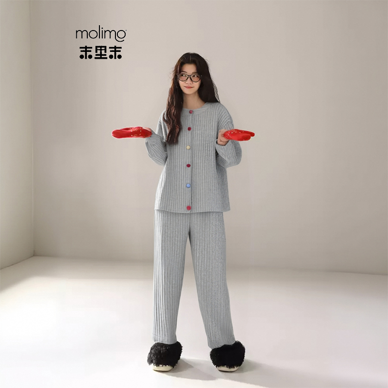 末里末秋冬韩系羊密绒多巴胺睡衣