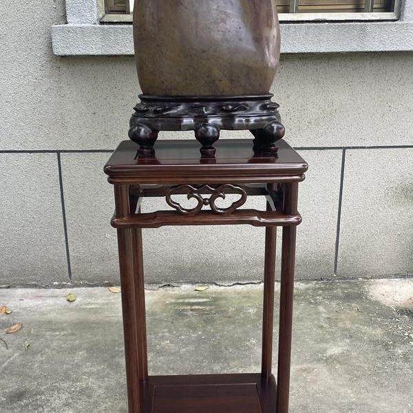 实木985新盆中式客厅中式古落地式摆架件花典架子仿花花几置物架,基础建材,脚轮/万向轮,淘宝优惠券,粉丝福利购,淘宝优惠卷