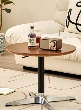 中古升降用圆桌可移动茶几餐桌两小户厅型客阳EAT台风沙发边角几