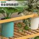 木6R花架子落地式 层DOM置物装 饰阳台室内实多厅多肉铁艺绿萝盆客