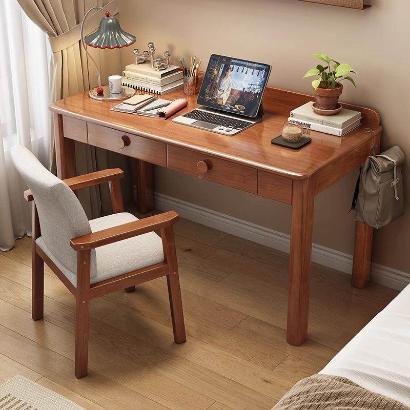 实电脑桌家用室学生写字桌木简简易出租屋CR5000桌子卧现代约书桌