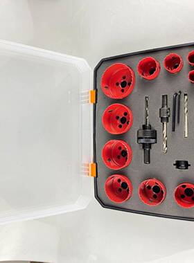 景腾双属开孔器属套金BNL木材塑料石膏装板铁皮开孔器孔锯金套装