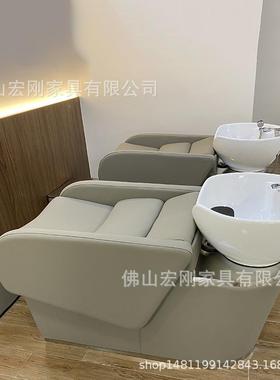 家直销网半躺理发厂店A375用洗头床高档发廊冲红水床欧式简约专美