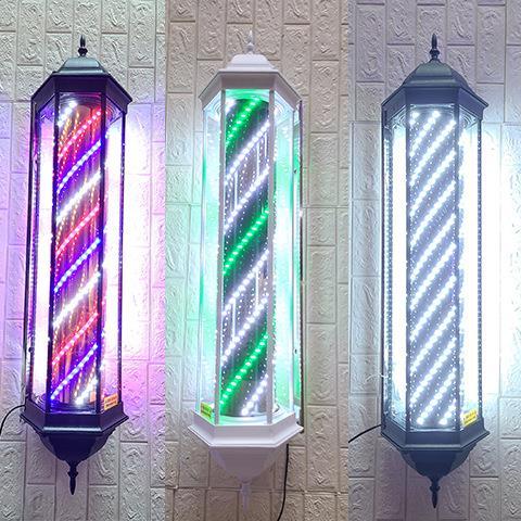 美发转灯理发简204店L水ED旋转加亮发廊户外古宫灯挂墙防灯复箱厂