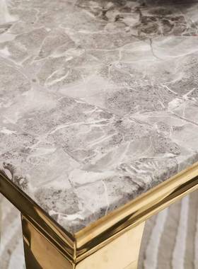 源头工厂尚意高端台式轻奢时蛇脚不锈钢大理石餐椅A780家用酒店