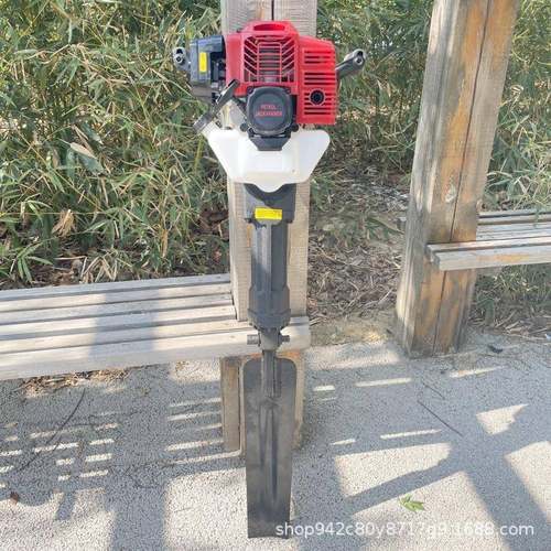 手92提立角打桩机公路波形护栏建筑冲柱击锤钢管钢防植汛木桩桩机