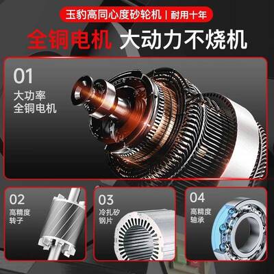 重工业级0380V型台式立992式除尘式砂轮机家用小22型V电动砂轮打