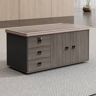 铝合金包边办公桌下抽屉柜带锁文件柜桌下储物柜办公室带抽屉矮柜