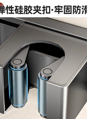 卫生间吸盘拖挂把壁挂F98HM676夹浴室定免孔固打钩扣扫把置物收纳