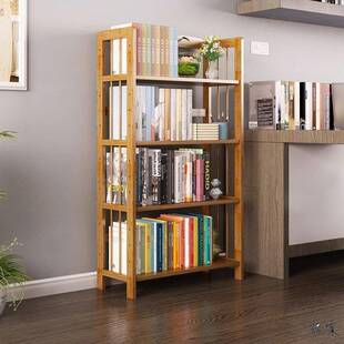 竹子制UAU品储物柜包楠竹书架置物架收简纳易儿童竹书S柜架特加厚