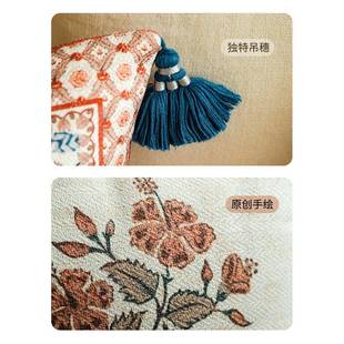 OQ枕M式 氛围感沙发午睡靠田园F768HJMT床头靠垫 南岸复古抱枕法5