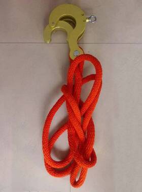 ZF011737绝缘保险绳钩便携高压蚕丝绳吊钩电力导线防护绳提升钩