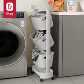 非非猫厨房浴室推车脏衣置物多架纳筐层收铝58624 5篮合金收纳架