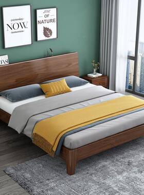 G&床现代简约家1.m双人床卧室1.5LB-10-148m单人床工厂架直用销全