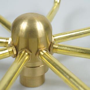 全蟹爪兰旋喷头水风车旋519转喷头自动转兰风水车铜景观花喷泉涌