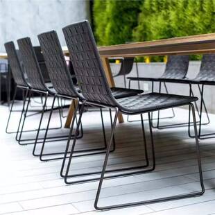 户外藤椅沙发组合室外庭院花园别墅酒店防水设计师售楼部园林家具