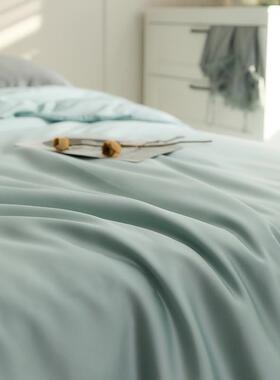 夏罩季轻奢人60支天EL丝被套单件宿舍单丝滑冰丝被被单150x200x23