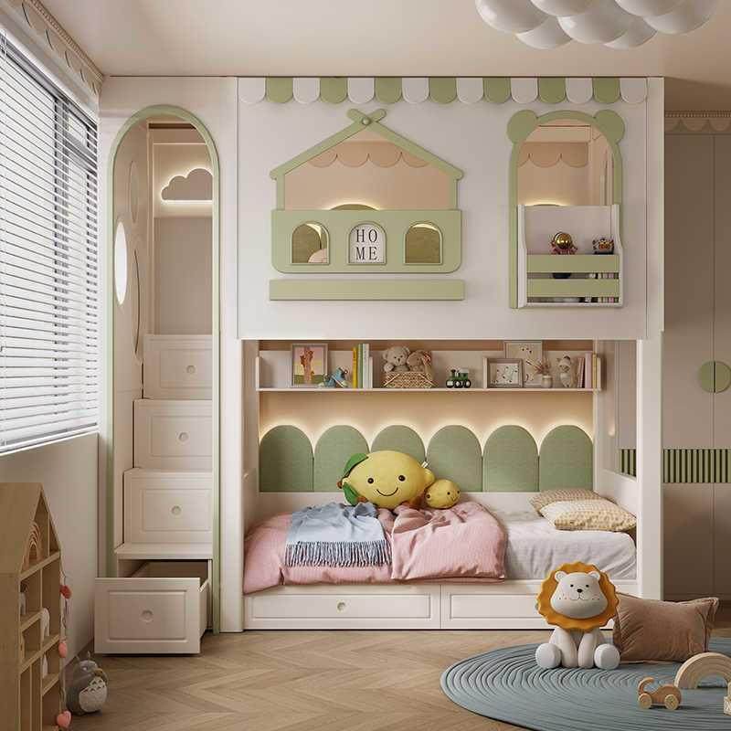 可钉制全上实木下儿童床双层床上铺床下高桌男孩女无品牌/孩树屋,基础建材,脚轮/万向轮,淘宝优惠券,粉丝福利购,淘宝优惠卷