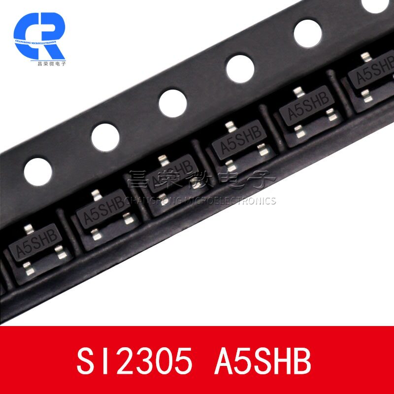 SI2305 丝印A5SHB 电流2.8A 3.6A SOT-23 MOS场效应管 贴片三极管