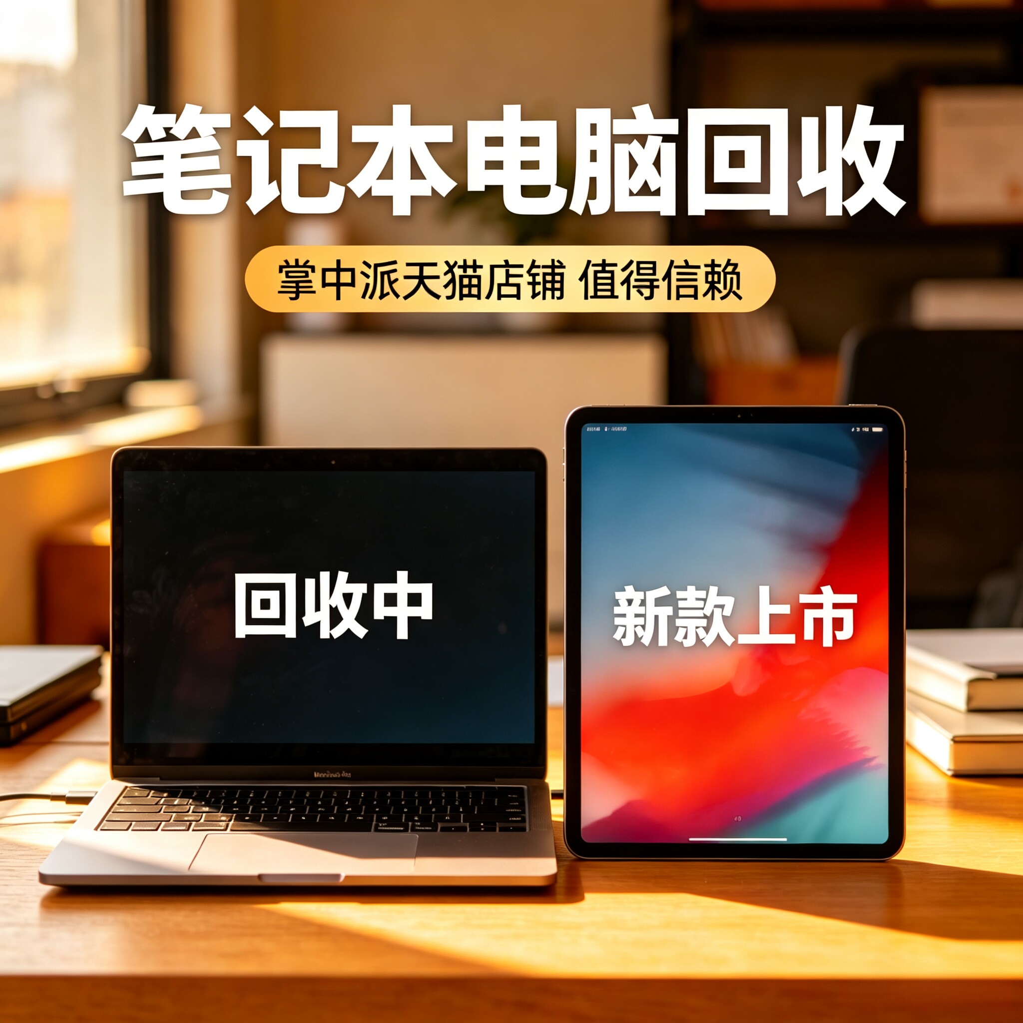 二手回收ipad手机笔记本新机旧数码平板苹果电脑上门置换秒款估价