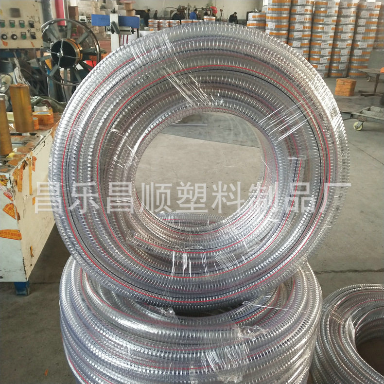 PVC透明钢丝管大口径钢丝软管塑料pvc钢丝软管