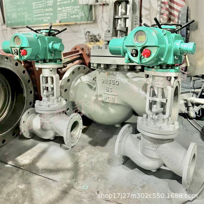 凯司特 电动铸钢法兰截止阀DN350 J941H-10/16C智能调节型阀门