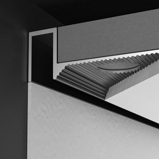 包边悬浮吊顶收口黑色收边条阳角金属条腻子修边压条封边条装饰条