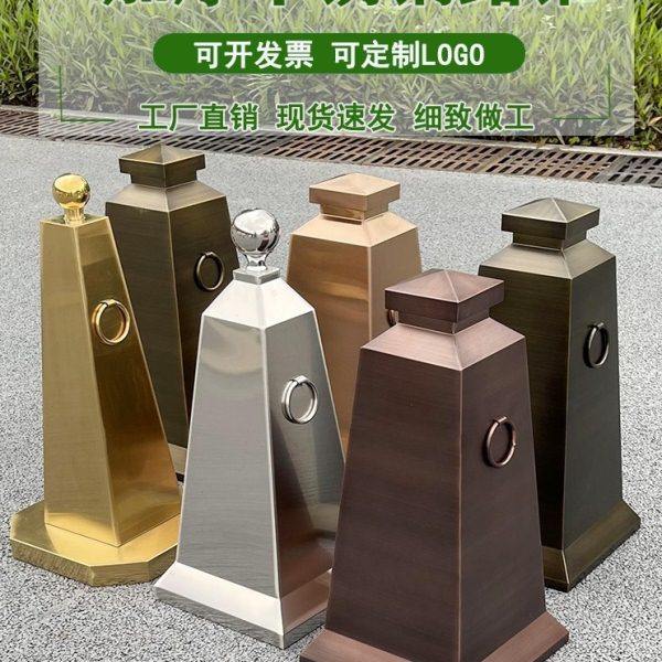 定制不锈钢路锥禁止停车位牌方形反光锥筒警示桩隔离墩金属雪糕桶,五金/工具,路锥/方锥/反光锥,淘宝优惠券,粉丝福利购,淘宝优惠卷