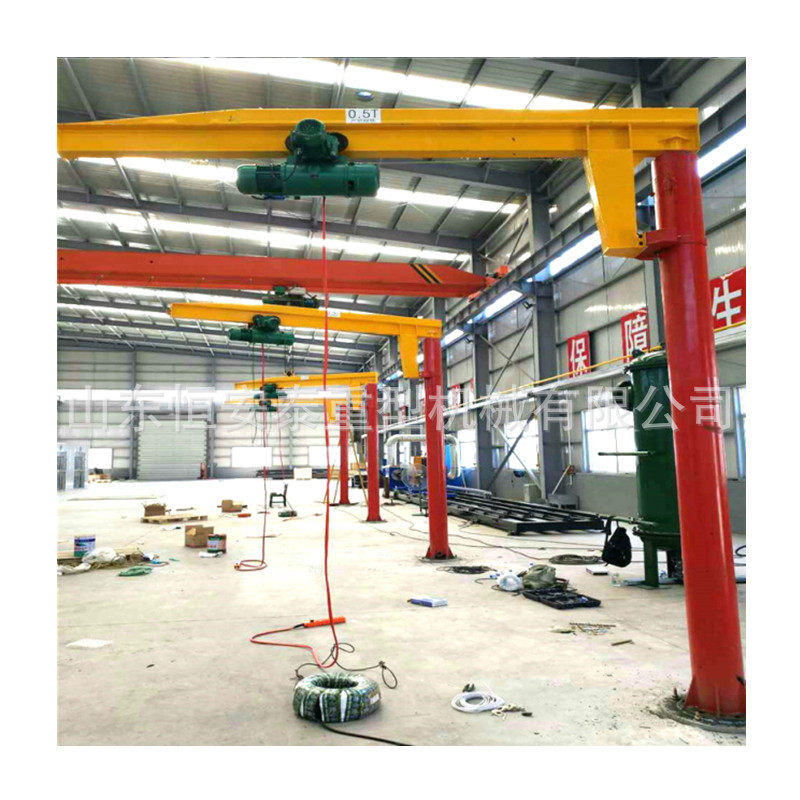 1T立柱式悬臂起重机 独臂旋转行车 小型柱吊