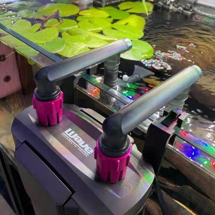 鱼缸制氧过滤一体机挂壁过滤器循环系统低水位龟缸小桶外置wave