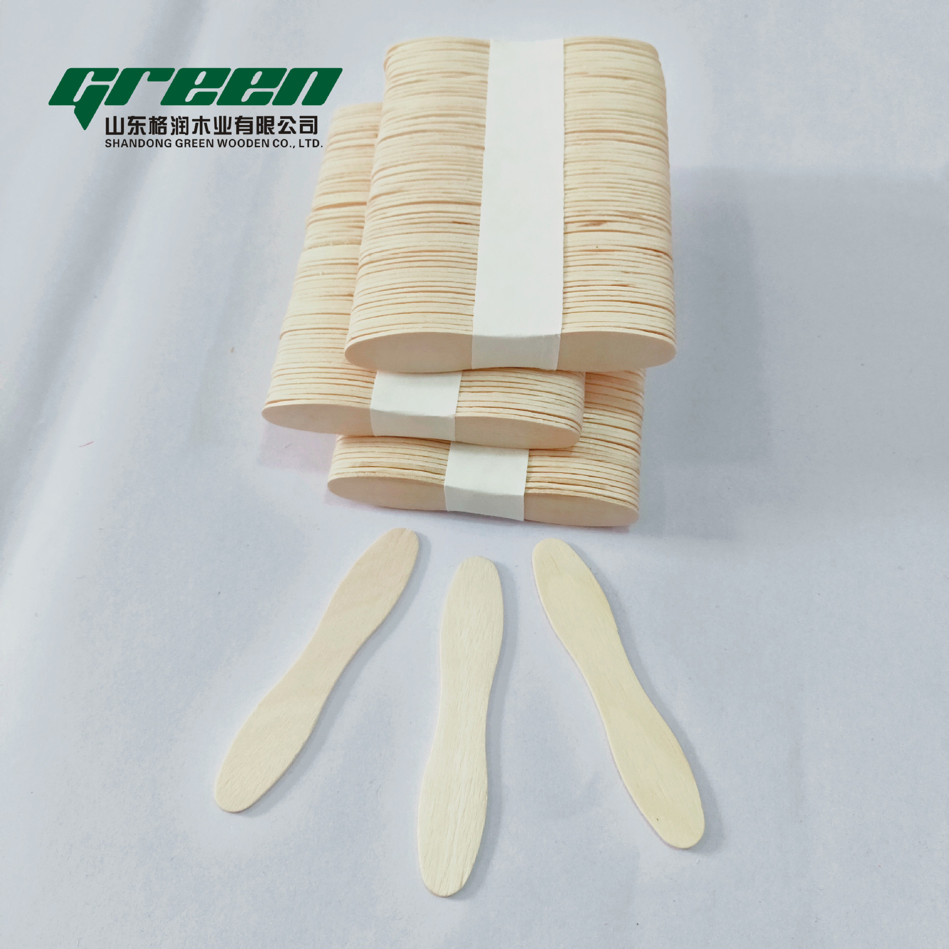 雪糕棒冰勺75mm  冰激凌勺  捆装冰勺 一次性木勺冰糕棒大量供应