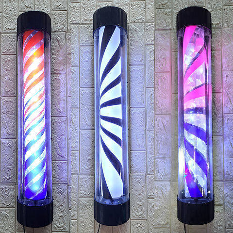 发廊美发标志转灯led灯户外防水挂墙挂壁灯超亮全彩光炫彩节能灯